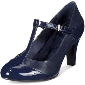 Giani Bernini Navy Patent Leather Heels